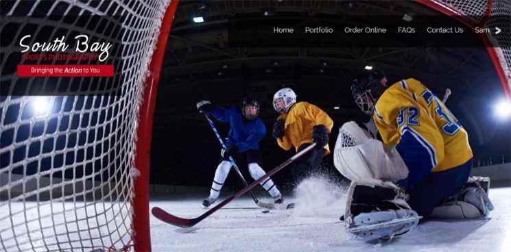 Sports Photography Sample Site & Cart